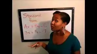 Standard Form & Slope Intercept Form with Miss A Academic Coach