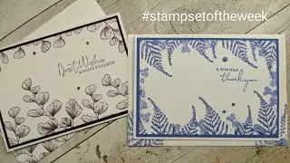 Nature's Prints - fantastic new stamp set for a stunningly simple card. #simplestamping