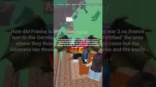 how did France lose to Germany in world war 2 #roblox