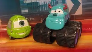 MIKE & SULLEY, 2007 SUPERCHARED Mattel Cars Disney Pixar Monsters Inc. Diecast Unboxing Review!