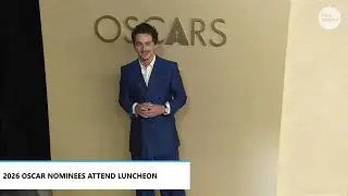Timoth&eacute;e Chalamet sports new hairstyle at 2026 Oscars Nominee Luncheon