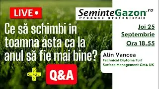 &Icirc;ntrebări și Răspunsuri LIVE Stream 25 septembrie 2025 - Ai iarbă? Să fie verde!
