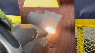 Laser Cleaning - Heavy Rust Removed in a Flash! 1000W Laser.