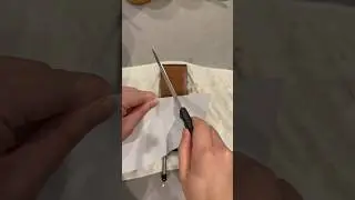 Sharpening my perfectly averaged size knife 😀 #knife #knifeasmr #knifesharpening