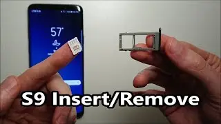 Как вставить или извлечь SIM-карту и Micro SD на Samsung Galaxy S9 / S9 Plus