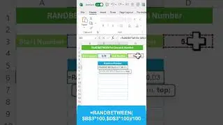 RANDBETWEEN formula For Decimal Numbers in Excel #excelfunctions #exceltips #exceltipsandtricks