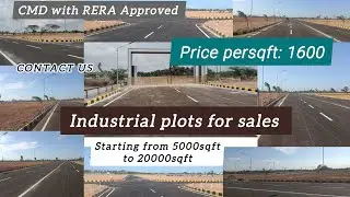 SN-101: SMALL INDUSTRIAL LAND LAYOUT FOR SALES IN CHENNAI SHOLAVARAM / CMD with  RERA Approved