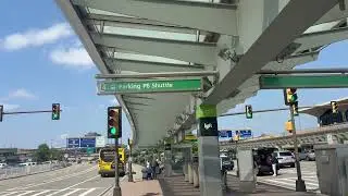 Brief 2025 Tour of Newark Liberty Int&rsquo;l Airport Terminal B Level 1 Uber/Lyft/Shuttles Curb