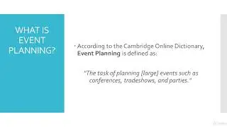 How to Become a Successful Event Planner : What is Event Planning?
