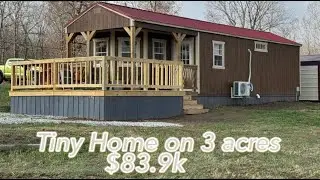 Tiny Home on 3 acres for $83.9k + a home for $35.5K on over 1 acre