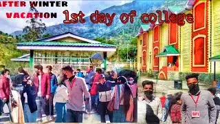First day of college| after winter vacation | PG college Rampur bushahr | 2K22 vlog