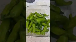 Freezing shishito peppers!
