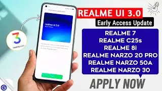 Realme UI 3.0 Early Access New Update | Device List & Dates | How to Apply realme UI 3.0 ⚡⚡