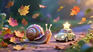 Snail&rsquo;s Cozy Car Glow 🚗🐌✨ | Relaxing Learning Video for Kids | Calm & Fun Story