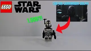 LEGO STAR WARS CUSTOM PHASE 2 COMMANDER WOLFFE MINIFIGURE REVIEW!! #legostarwars #starwars #lego