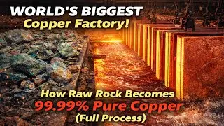 World&rsquo;s BIGGEST Copper Factory! How Raw Rock Becomes 99.99% Pure Copper (Full Process)