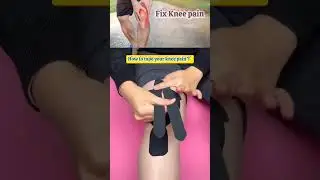 how to tape your knee pain relief! #painrelief #medical #shortsfeed #viral #shorts #youtube #feed