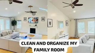 NEW VIDEO ALERT! LET&rsquo;S CLEAN AND ORGANIZE THIS FAMILY ROOM || EXCITING CONTENT COMING UP THIS SPRING