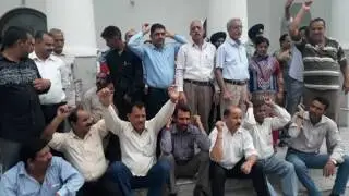 J&K Tourism Development Employees Protest against State Govt.