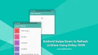 Android Swipe Down to Refresh ListView Using Volley JSON | CodeDecode