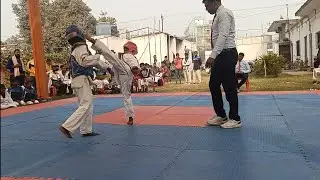 ||District taekwondo championship||9year old boy||super knockout kick||#taekwondo