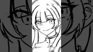 #イラストメイキング 黒髪学ラン