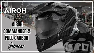 AIROH COMMANDER 2 FULL CARBON BRILLO 💣