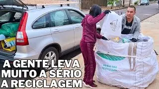 É levando a sério que sobrevivemos da reciclagem
