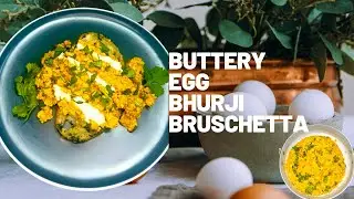 Egg Bhurji Bruschetta | Easy Indian Fusion Breakfast | High-Protein Recipe