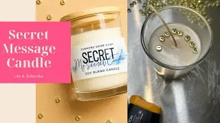 SECRET HIDDEN MESSAGE CANDLE #candlemaking #etsyseller #secretmessages  #candle