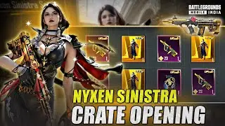 New AUG Skin Crate Opening | BGMI Nyxen Sinistra Ultimate Set | Update 4.0 Handcam Gameplay