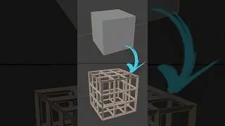 How to create wireframe in Blender #blender3d #cgian #3d