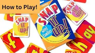 Как играть в Snap It Up! Word Families Edition / Репетиторство / Малые группы / Обучающие игры