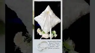 💍 The perfect little detail for your big day! #handmadewedding #wedding #ringbearerpillow #bridetobe