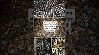 Purchasing all types of Carbide scrap and HSS scrap - 8856899339.  #carbide #hss #scrap