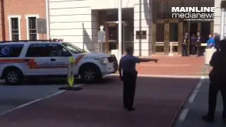 Video from shooting at Chester County Courthouse.Tuesday August 26, 2015