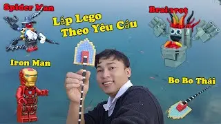 Building LEGO Theo Y&ecirc;u Cầu Trong 4 Ng&agrave;y : Spider-Man, Iron Man, Brainrot Bo Bo Thai | Hải Củ Cải