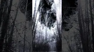 Ice kingdom. Dark fantasy photo editing. Before and after