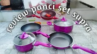 Review panci set supra 7 pc  & maxsim valentino set