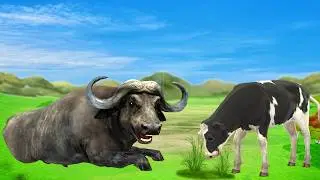 10 Mammoth Elephant Zombie Cow vs 10 Giant Lion Tiger Big Zombie Dinosaur Attack Cow Save By Mammoth