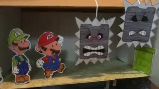 Paper Mario Style Shoe Box Animation