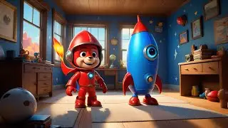 Four Toy Rockets Zoom to the Moon | Space Counting Song for Kids | Fun Rocket Rhyme for Toddlers