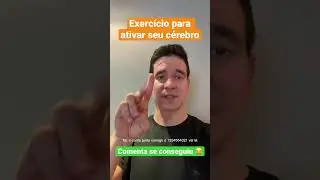 Ativar seu c&eacute;rebro: Parte 5 #exerc&iacute;cio #cerebro #memoria