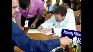 Rahul Gandhi files nomination papers to contest LS elections from Wayanad
