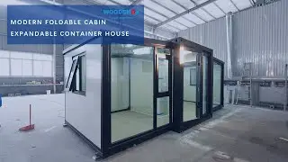 10ft Expandable Container House | Modern Foldable Cabin by WOODENOX