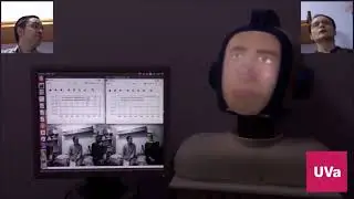 Gaze control of a robotic head for realistic interaction with humans