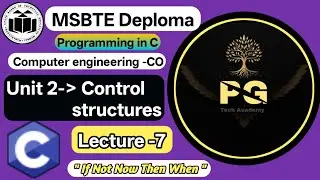 PIC While Loop Explained | While Loop Programs in C | MSBTE Unit 2 Lecture 7