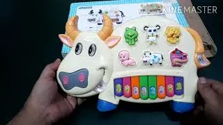 Cow piano| Light Music| cow piano Music toy playing unboxing and Review