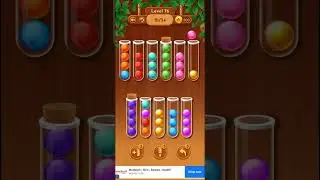 70 to 81 Level woody sort ball sort puzzle game 2023
