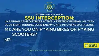 Ukraine - Intercepted Russian conversation about the situation of the Russian Army's motorized units